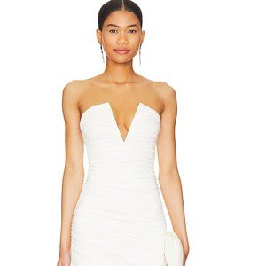 superdown // Vivienne Ruched Midi Dress (Worn Once)